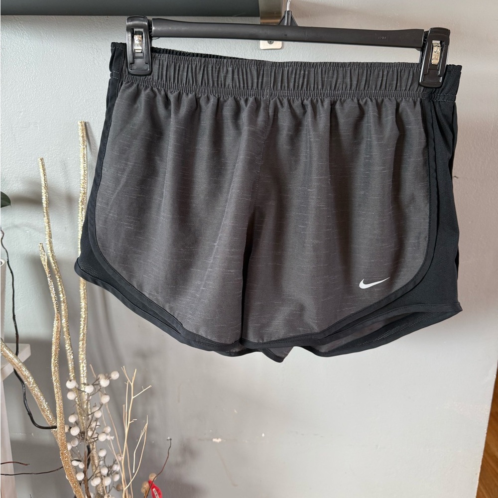 Nike Women's Black and Gray Athletic Shorts